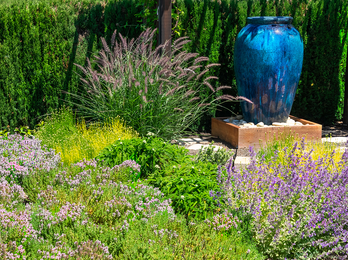 Blue Vase on Beechwood