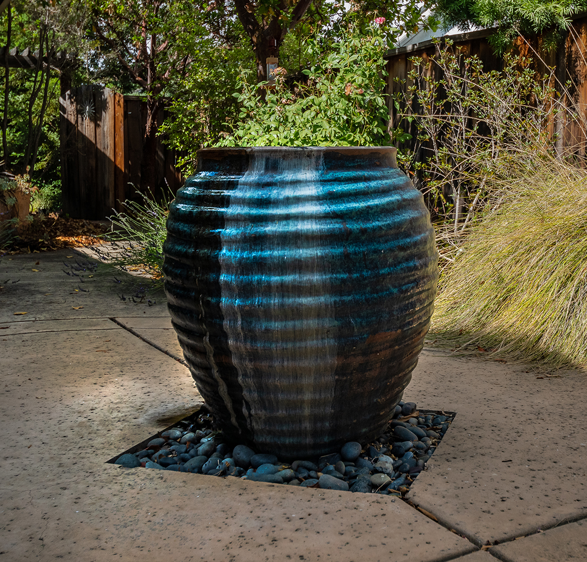 Blue Jar Water Feature